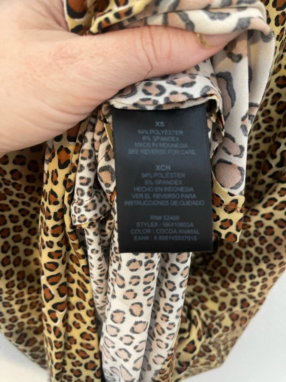 Norma Kamali Leopard-Print Long Sleeve Wrap Dress - Picture 5 of 7